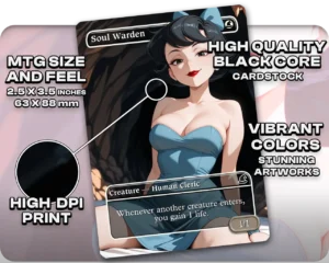 Betty Rubble (The Flintstones) - Soul Warden proxy card size and print guide