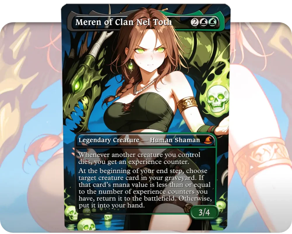 Meren of Clan Nel Toth v2 custom MTG proxy single card artwork