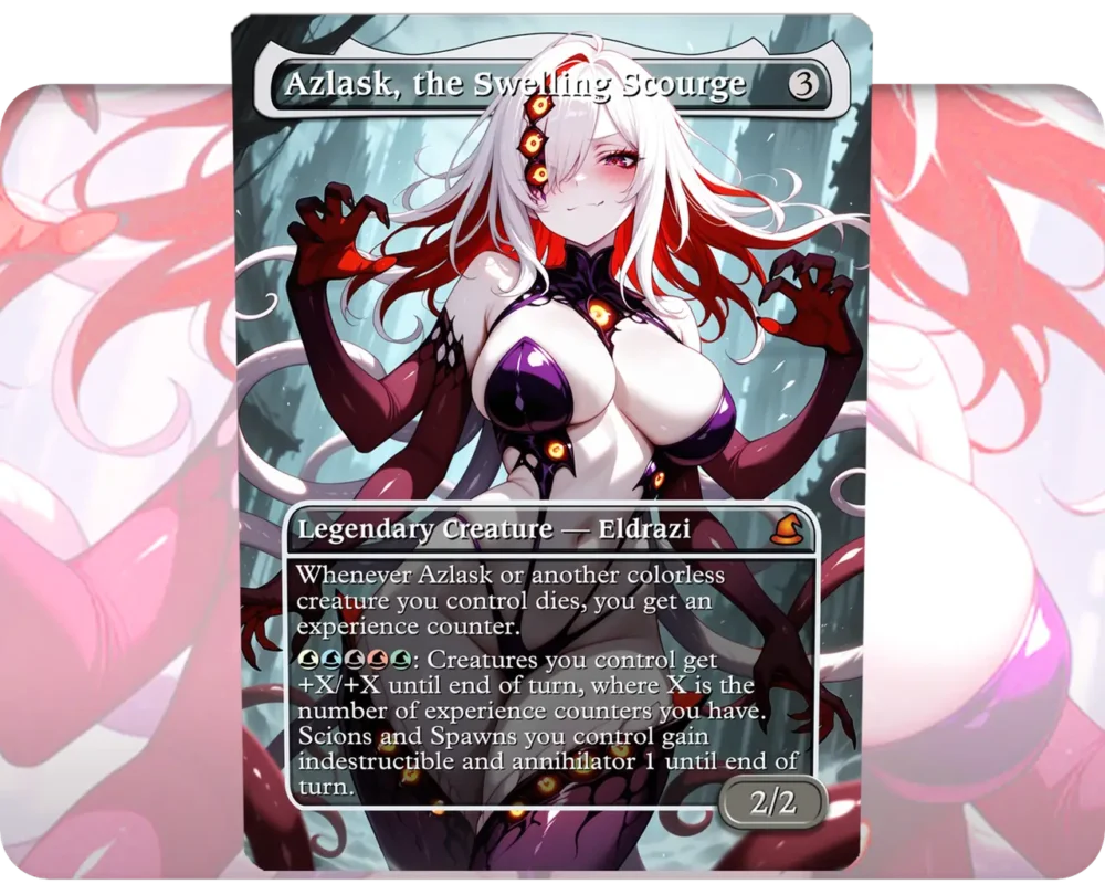 Azlask, the Swelling Scourge custom MTG proxy single card artwork