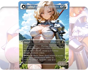 Dion, Bahamut's Dominant custom MTG proxy single card artwork