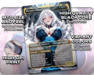 Beluna Grandsquall proxy card size and print guide