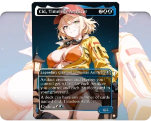 Cindy (FFXV) - Cid, Timeless Artificer custom MTG proxy single card artwork