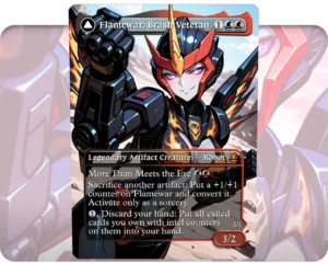 Flamewar, Brash Veteran custom MTG proxy single card artwork