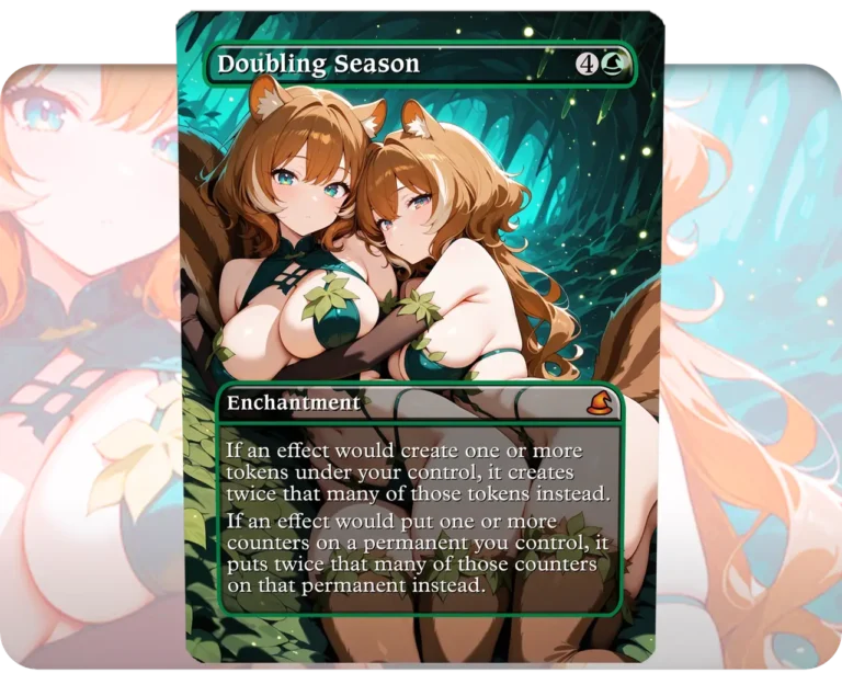 Doubling Season (Squirrels) custom MTG proxy single card artwork