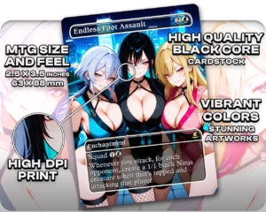 Endless Foot Assault proxy card size and print guide