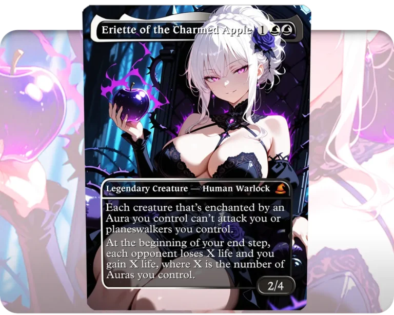 Eriette of the Charmed Apple custom MTG proxy single card artwork