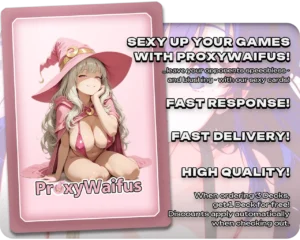 Pink ProxyWaifus card back supplied with the Launch (Dragon Ball) - Westvale Abbey proxy single
