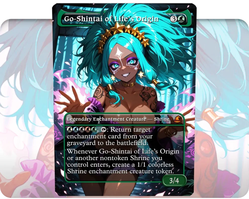 Go-Shintai of Life's Origin (Gyaru) custom MTG proxy single card artwork