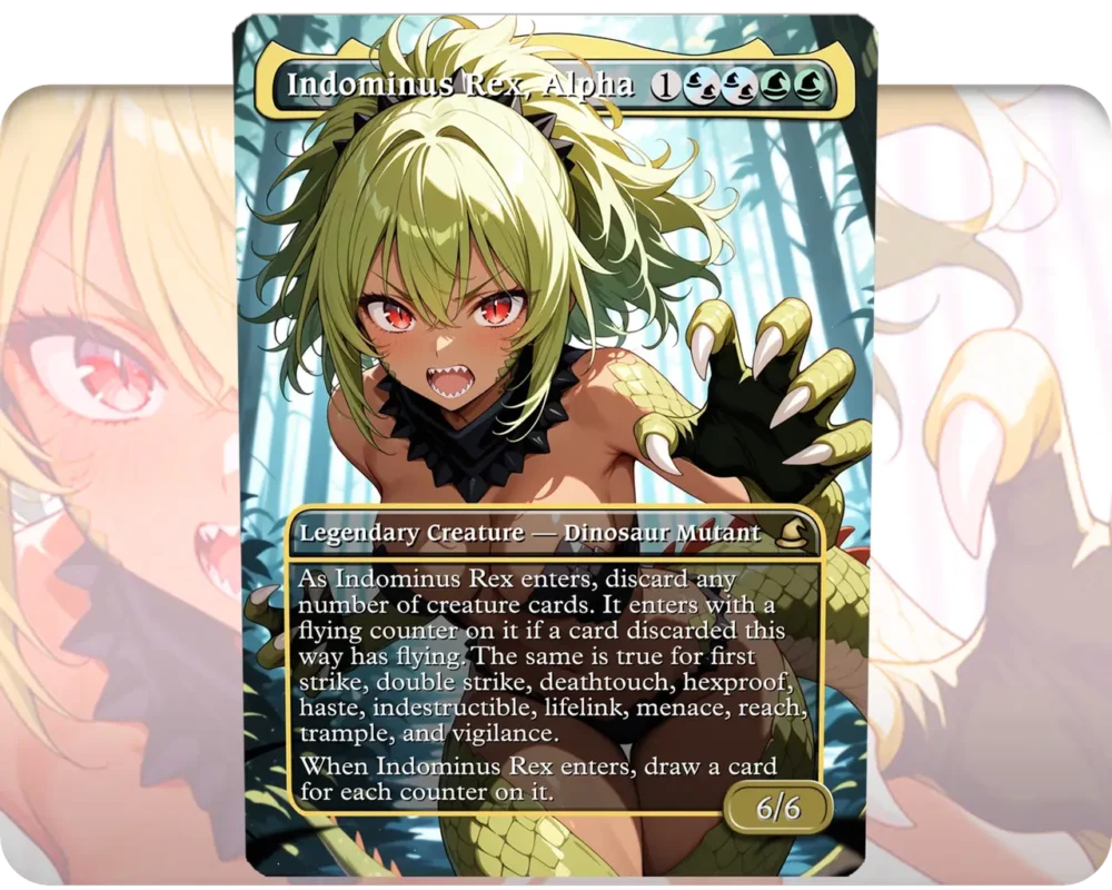 Indominus Rex, Alpha custom MTG proxy single card artwork