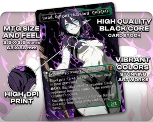 Jarad, Golgari Lich Lord proxy card size and print guide