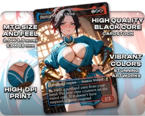 Jhoira of the Ghitu proxy card size and print guide