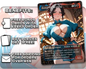 Jhoira of the Ghitu proxy card promotional artwork