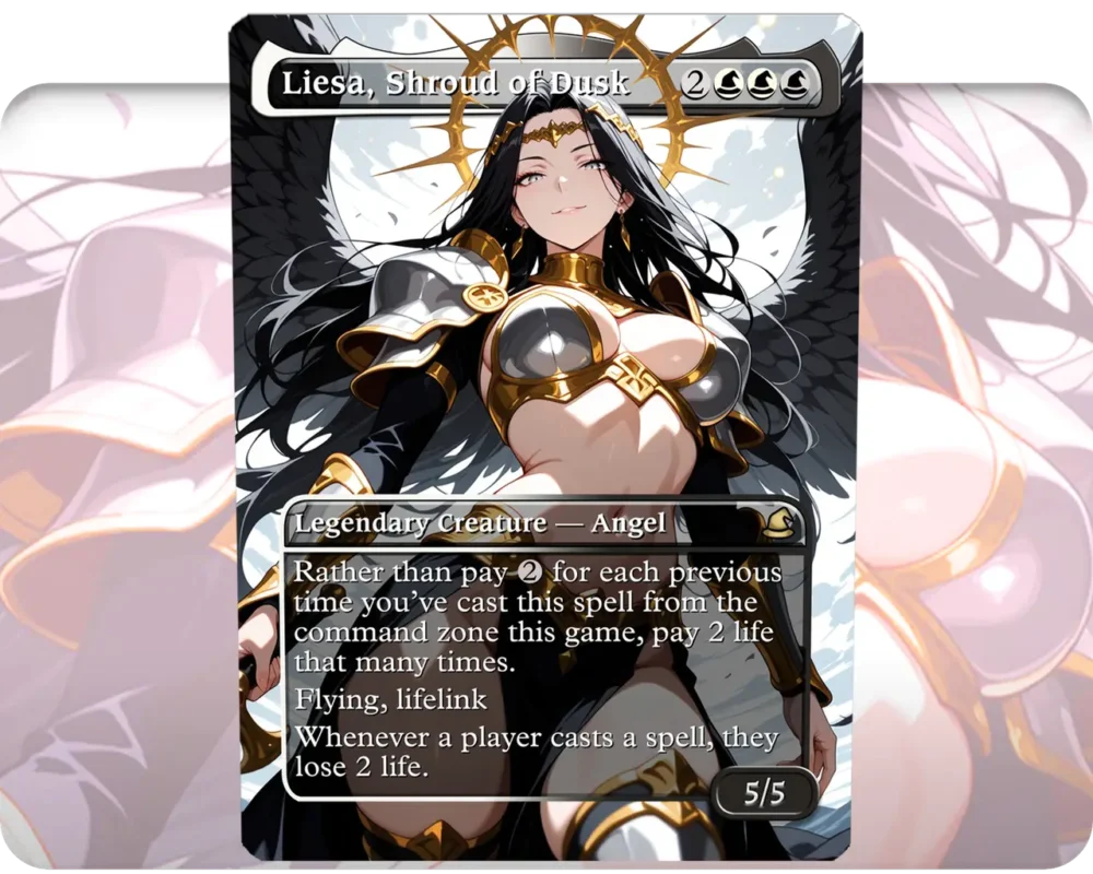 Liesa, Shroud of Dusk custom MTG proxy single card artwork