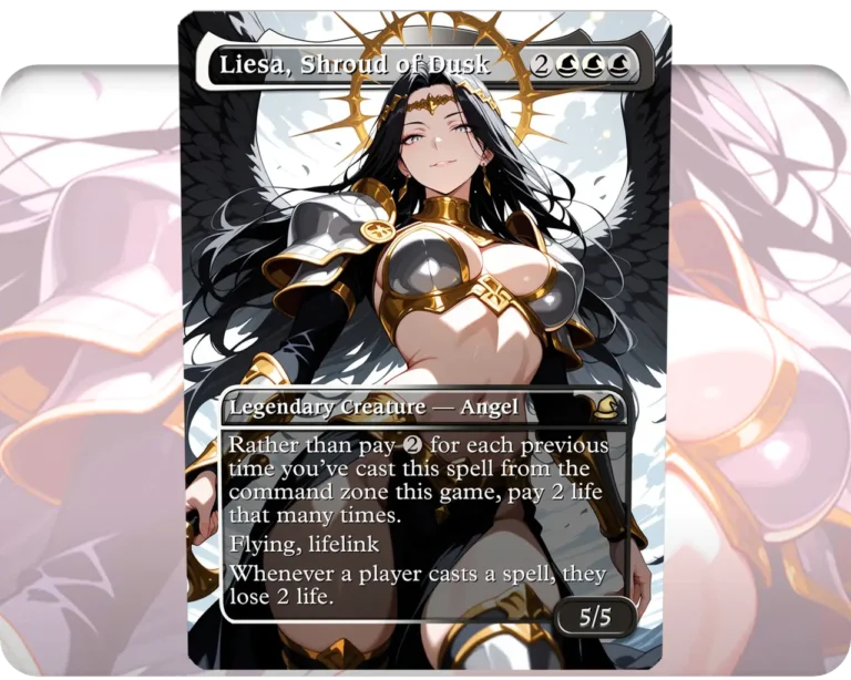 Liesa, Shroud of Dusk custom MTG proxy single card artwork