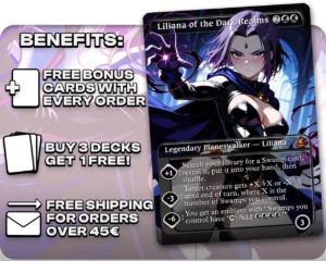 Adult Raven (DC Titans) - Liliana of the Dark Realms proxy card promotional artwork