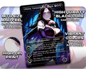 Liliana, Untouched by Death proxy card size and print guide
