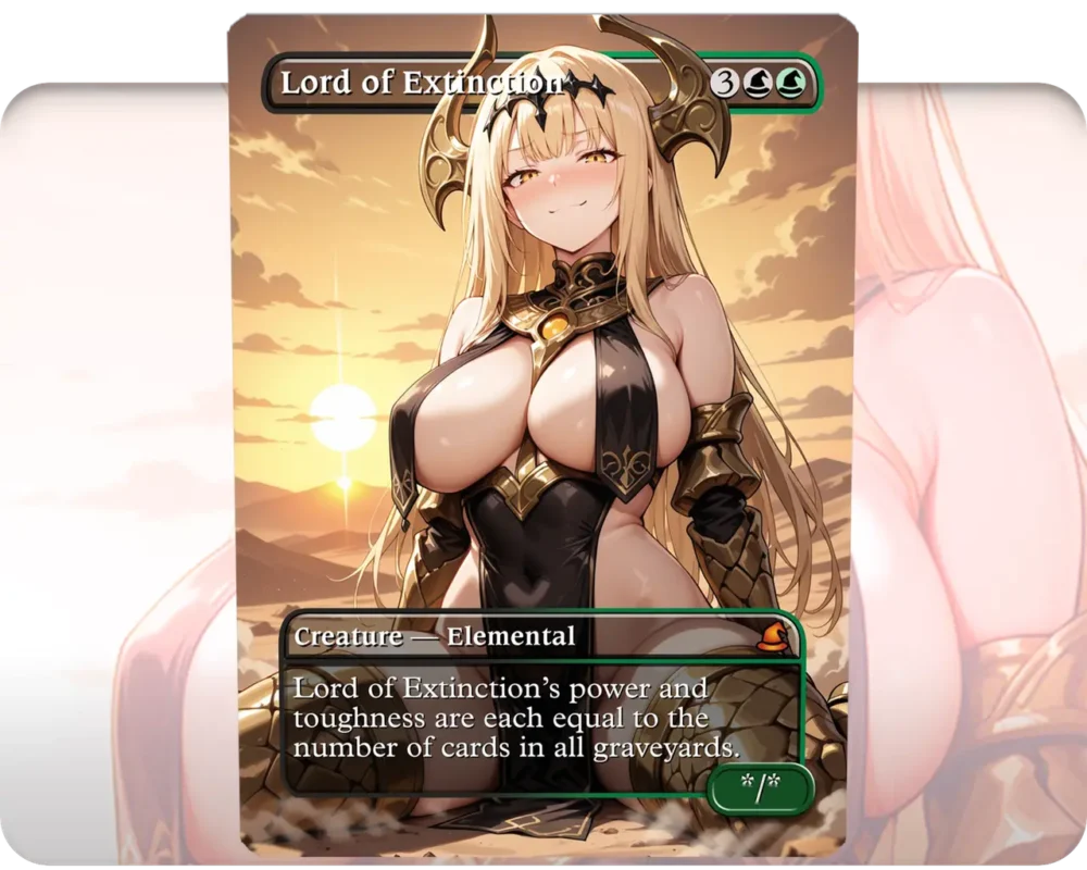 Lord of Extinction custom MTG proxy single card artwork