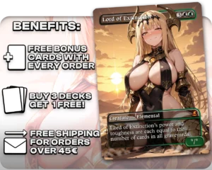 Lord of Extinction proxy card promotional artwork