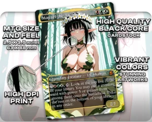 Mayael the Anima proxy card size and print guide