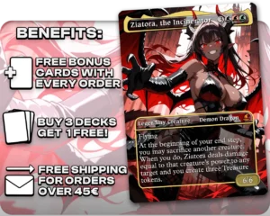 Ziatora, the Incinerator proxy card promotional artwork