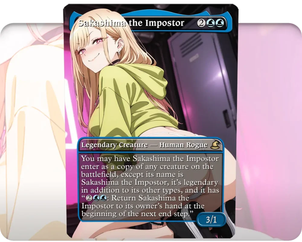 Marin Kitagawa (Adult Version) - Sakashima the Impostor custom MTG proxy single card artwork