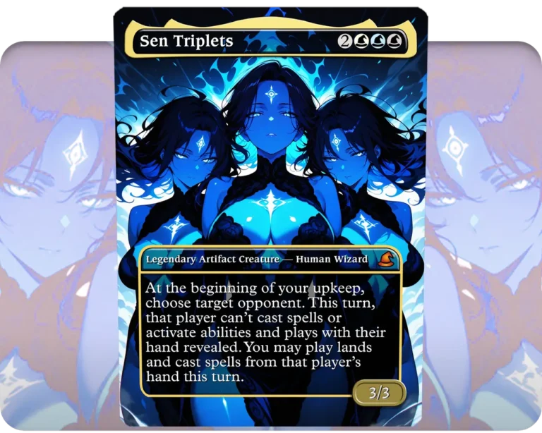 Sen Triplets custom MTG proxy single card artwork