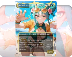 Mantis Oceanic Harmony (Marvel Rivals) - Szarel, Genesis Shepherd custom MTG proxy single card artwork