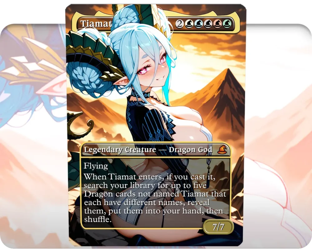 Tiamat (Fate) - Tiamat custom MTG proxy single card artwork