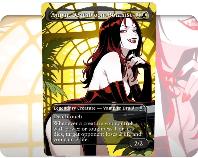 Thorn (Hex Girls) - Arnyn, Deathbloom Botanist custom MTG proxy single card artwork