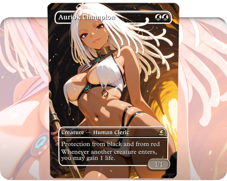 Auriok Champion custom MTG proxy single card artwork
