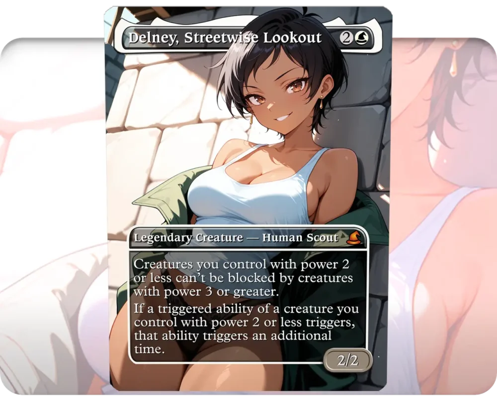 Lois Lane (MAWS) - Delney, Streetwise Lookout custom MTG proxy single card artwork