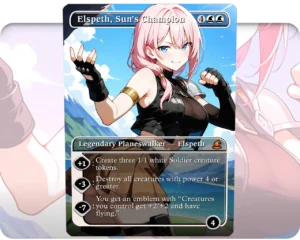 Lightning (Final Fantasy) - Elspeth, Sun's Champion custom MTG proxy single card artwork