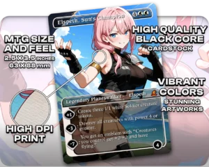 Lightning (Final Fantasy) - Elspeth, Sun's Champion proxy card size and print guide