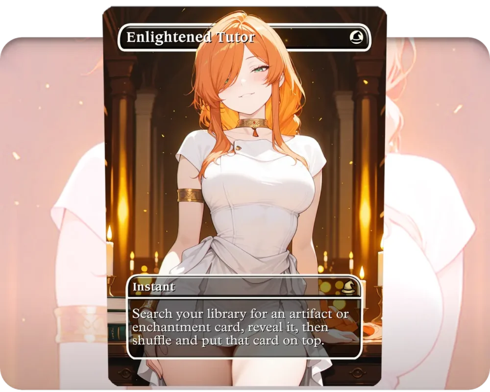 Flamme (Sousou no Frieren) - Enlightened Tutor custom MTG proxy single card artwork