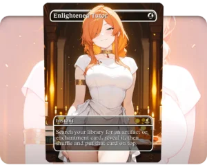 Flamme (Sousou no Frieren) - Enlightened Tutor custom MTG proxy single card artwork