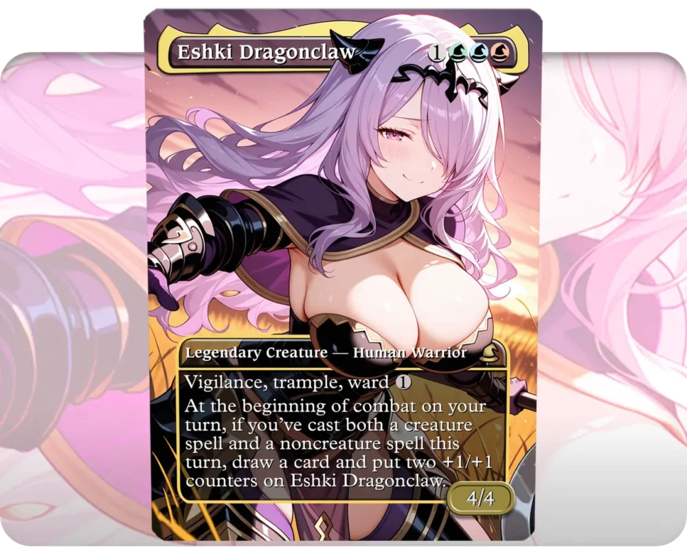 Camilla (Fire Emblem) - Eshki Dragonclaw custom MTG proxy single card artwork