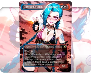 Adult Jinx (LOL) - Ghyrson Starn, Kelermorph custom MTG proxy single card artwork