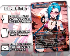 Adult Jinx (LOL) - Ghyrson Starn, Kelermorph proxy card promotional artwork
