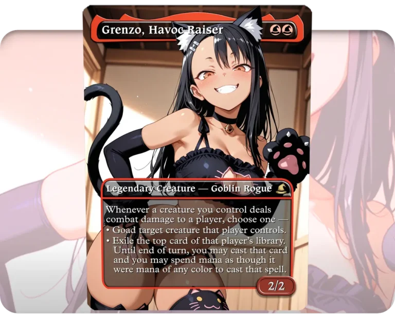Hayase Nagatoro (Adult Version) - Grenzo, Havoc Raiser custom MTG proxy single card artwork