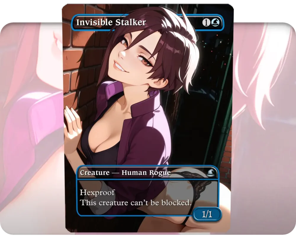 Invisigal (Dispatch) - Invisible Stalker custom MTG proxy single card artwork