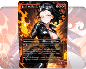 Jaya Ballard, Task Mage custom MTG proxy single card artwork