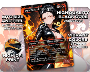 Jaya Ballard, Task Mage proxy card size and print guide