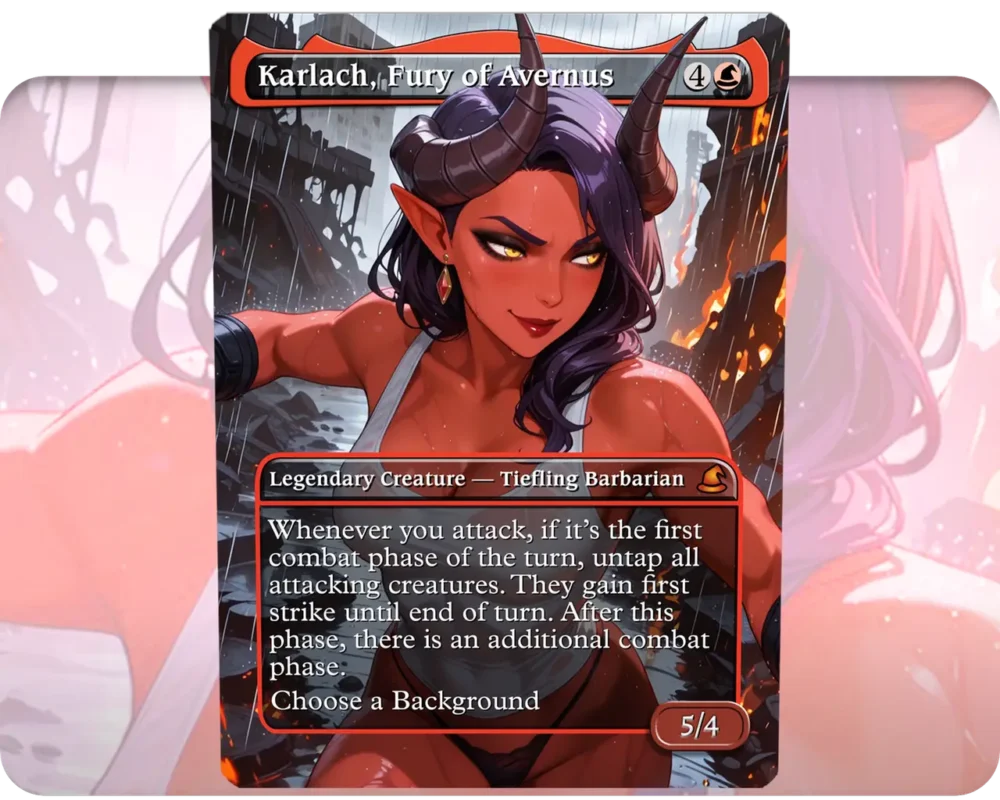 Malevola (Dispatch) - Karlach, Fury of Avernus custom MTG proxy single card artwork