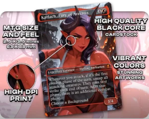 Malevola (Dispatch) - Karlach, Fury of Avernus proxy card size and print guide