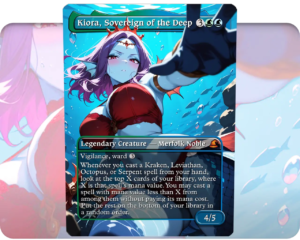Kiora, Sovereign of the Deep custom MTG proxy single card artwork