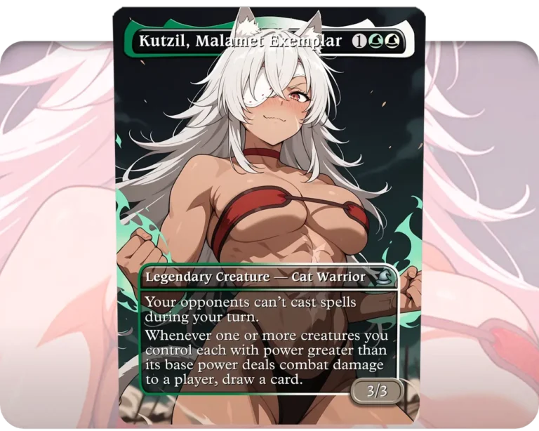Ghislaine Dedoldia (Mushoku Tensei) - Kutzil, Malamet Exemplar custom MTG proxy single card artwork