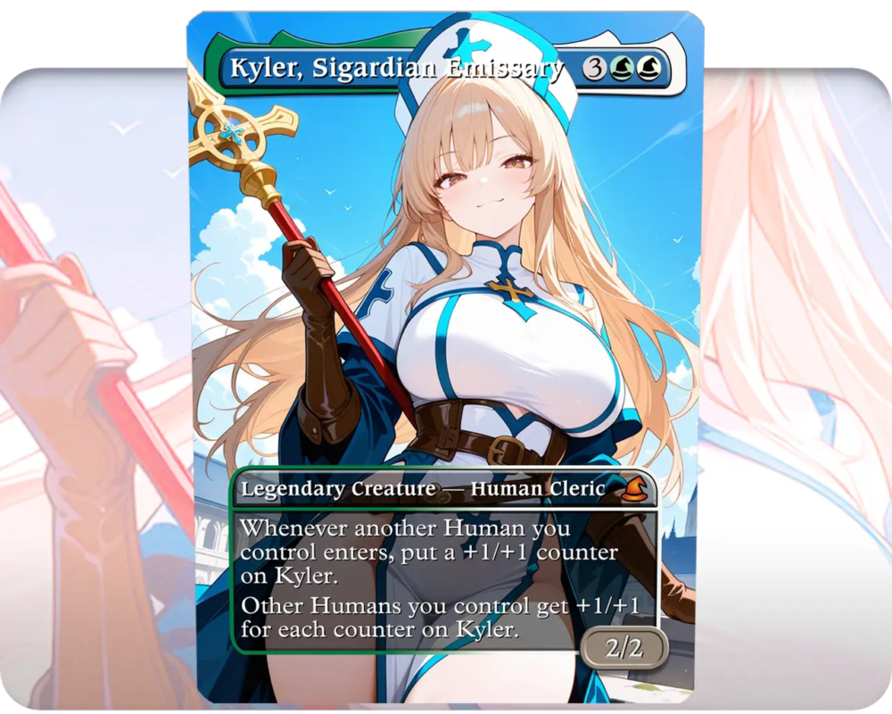 Kyler, Sigardian Emissary custom MTG proxy single card artwork