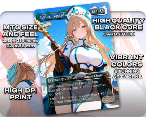 Kyler, Sigardian Emissary proxy card size and print guide