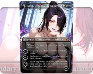 Lulu (Final Fantasy) - Liliana, Dreadhorde General custom MTG proxy single card artwork