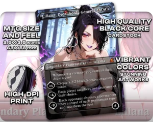 Lulu (Final Fantasy) - Liliana, Dreadhorde General proxy card size and print guide